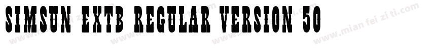 SimSun ExtB Regular Version 501字体转换
